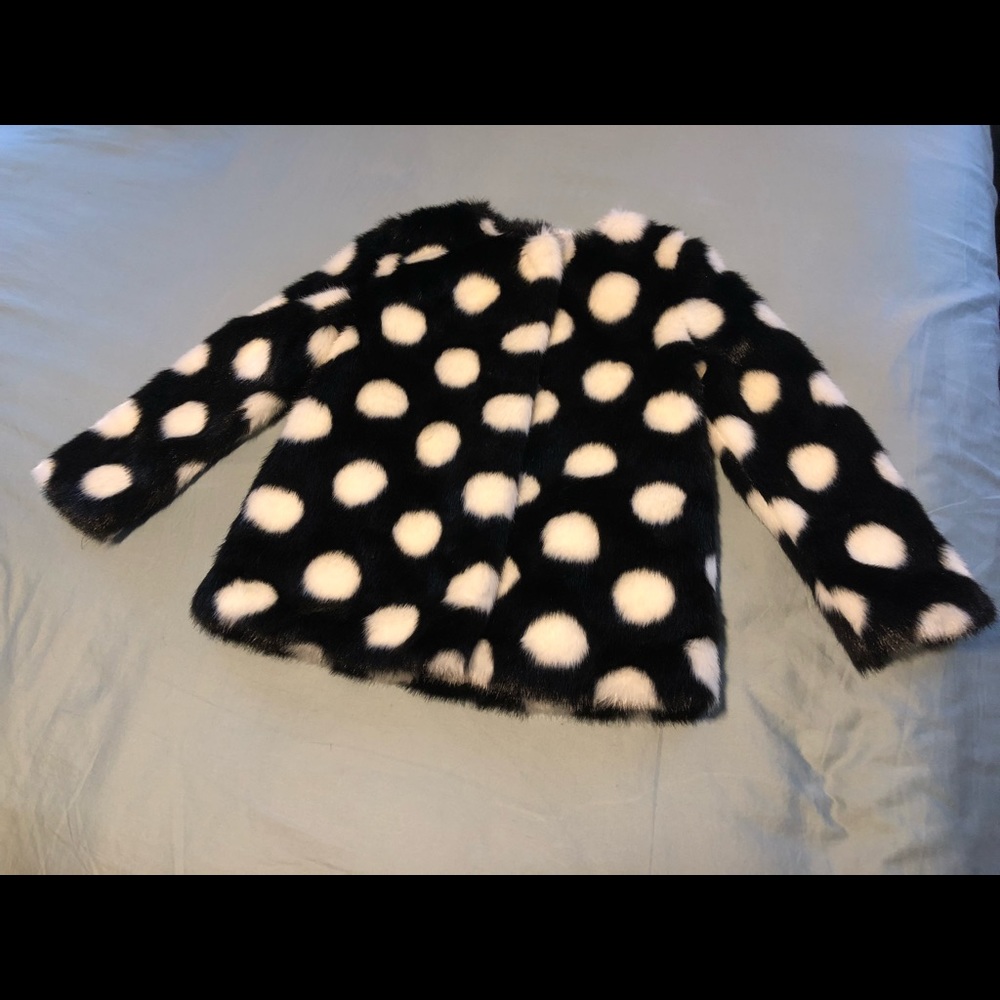 Girls faux fur Kate Spade jacket